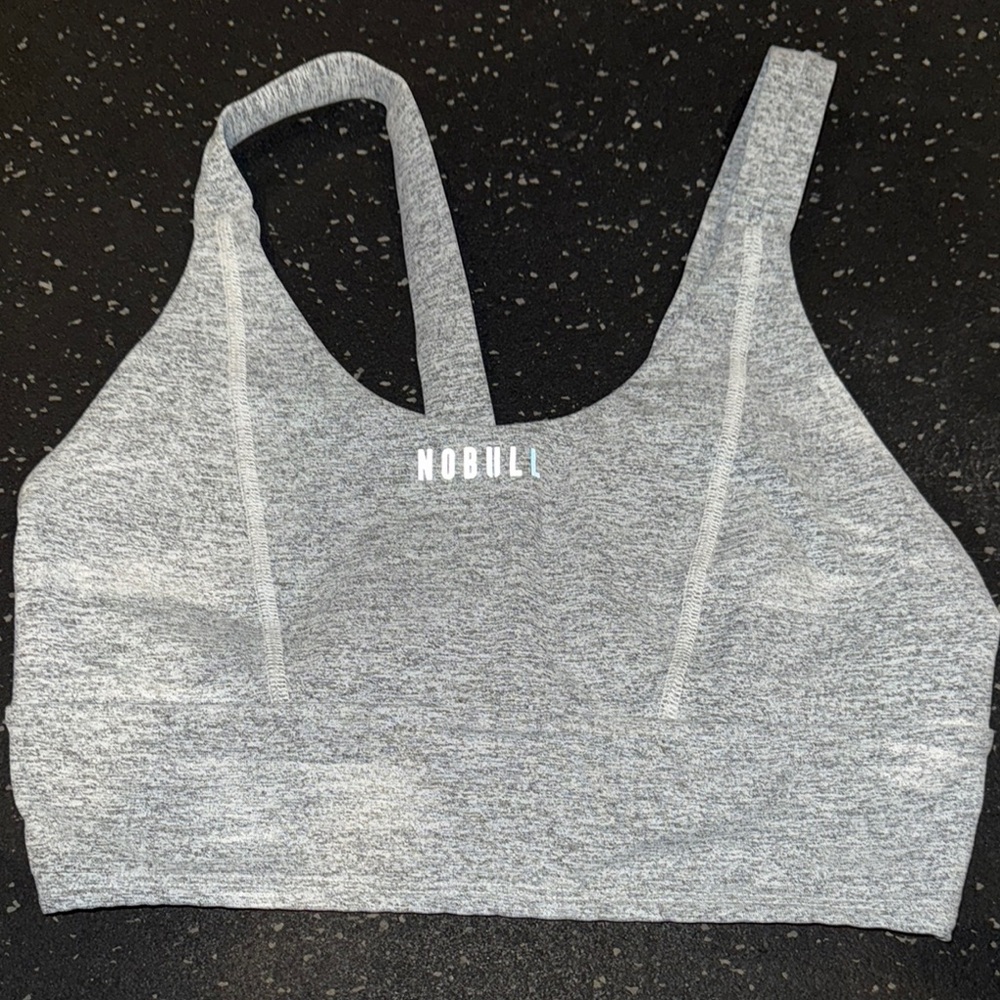 NOBULL Women's Light Gray Sports Bra